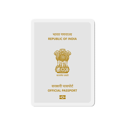 Indian Official Passport - Die-Cut Magnet-6 × 6"-The Sticker Space