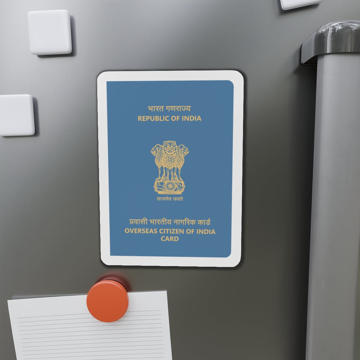 Indian Overseas Card - Die-Cut Magnet-The Sticker Space