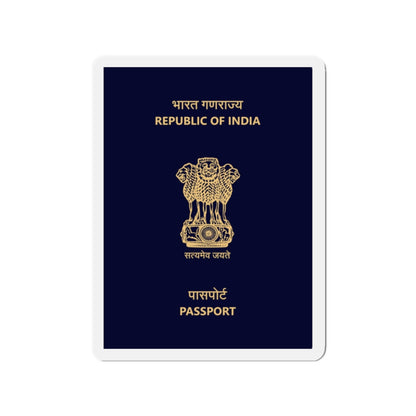 Indian Passport - Die-Cut Magnet-2" x 2"-The Sticker Space