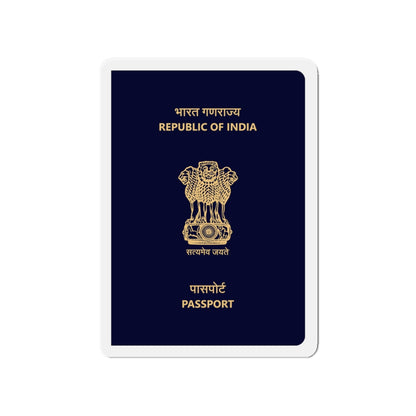 Indian Passport - Die-Cut Magnet-4" x 4"-The Sticker Space