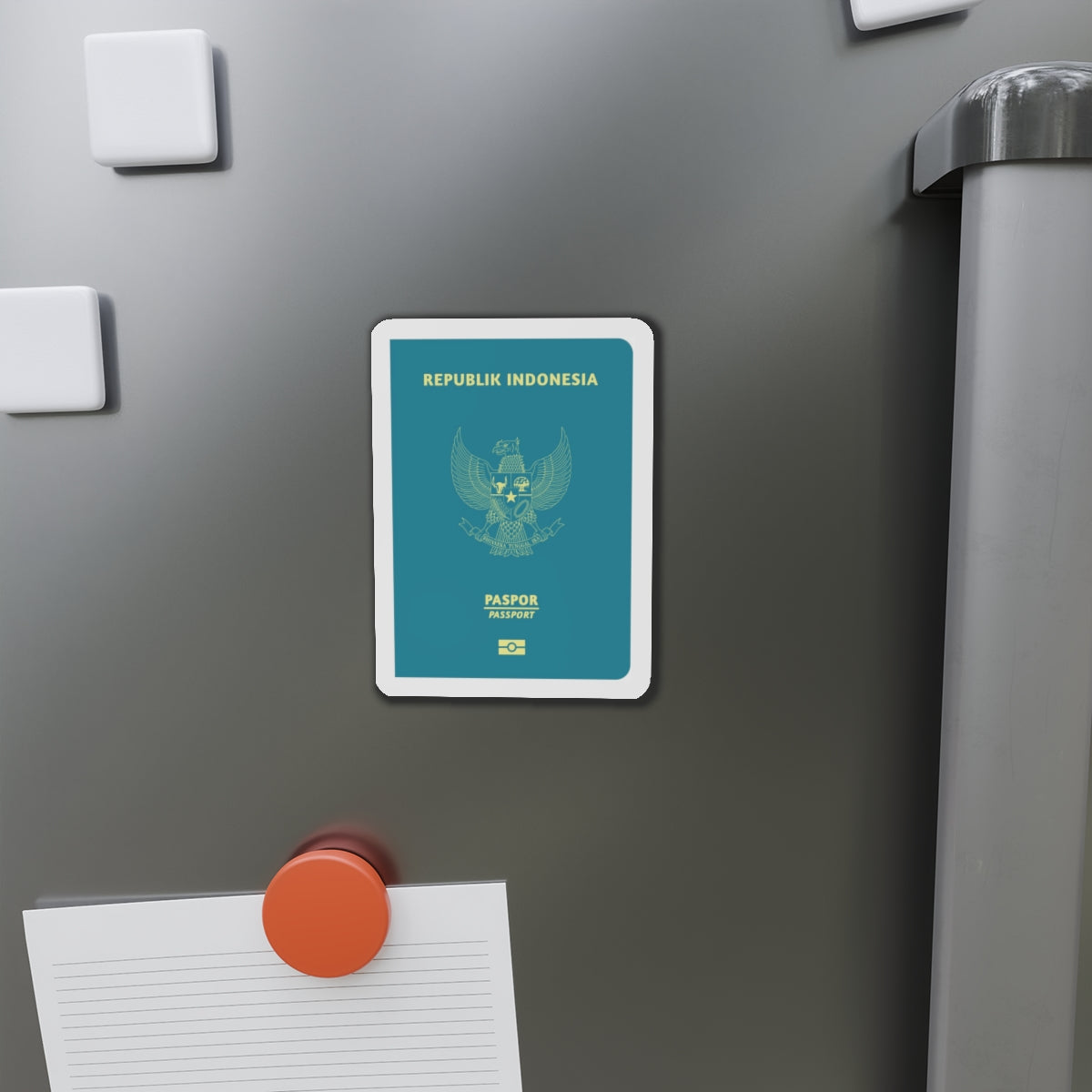 Indonesia Passport - Die-Cut Magnet-The Sticker Space