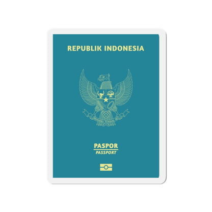 Indonesia Passport - Die-Cut Magnet-2" x 2"-The Sticker Space