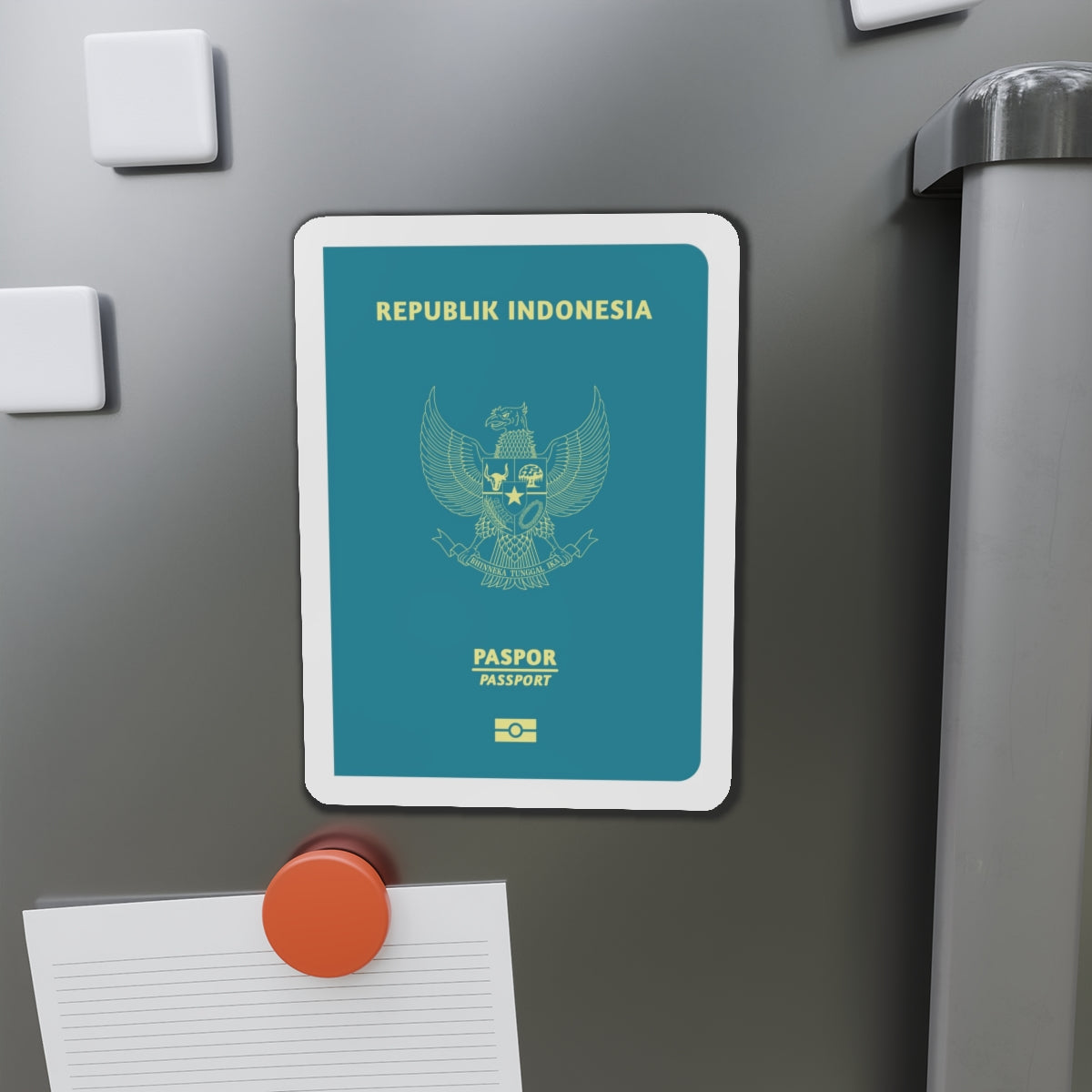 Indonesia Passport - Die-Cut Magnet-The Sticker Space