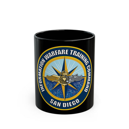 Information Warfare Training Command San Diego (U.S. Navy) Black Coffee Mug-11oz-The Sticker Space