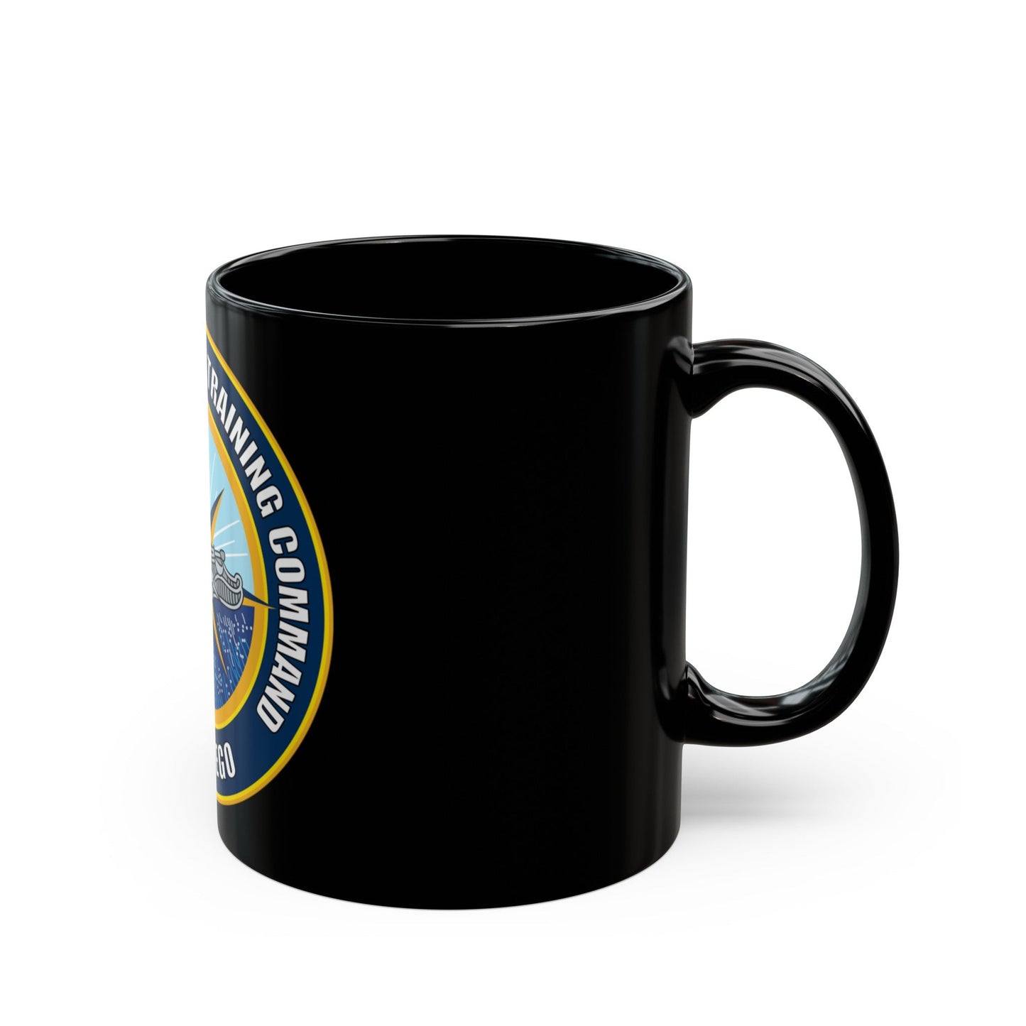 Information Warfare Training Command San Diego (U.S. Navy) Black Coffee Mug-The Sticker Space