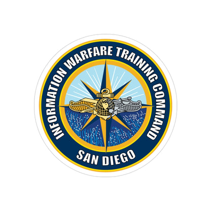 Information Warfare Training Command San Diego (U.S. Navy) Transparent STICKER Die-Cut Vinyl Decal-3 Inch-The Sticker Space
