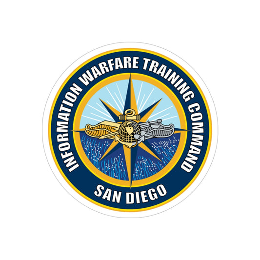 Information Warfare Training Command San Diego (U.S. Navy) Transparent STICKER Die-Cut Vinyl Decal-6 Inch-The Sticker Space