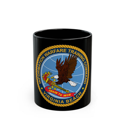 Information Warfare Training Command VA Beach (U.S. Navy) Black Coffee Mug-11oz-The Sticker Space