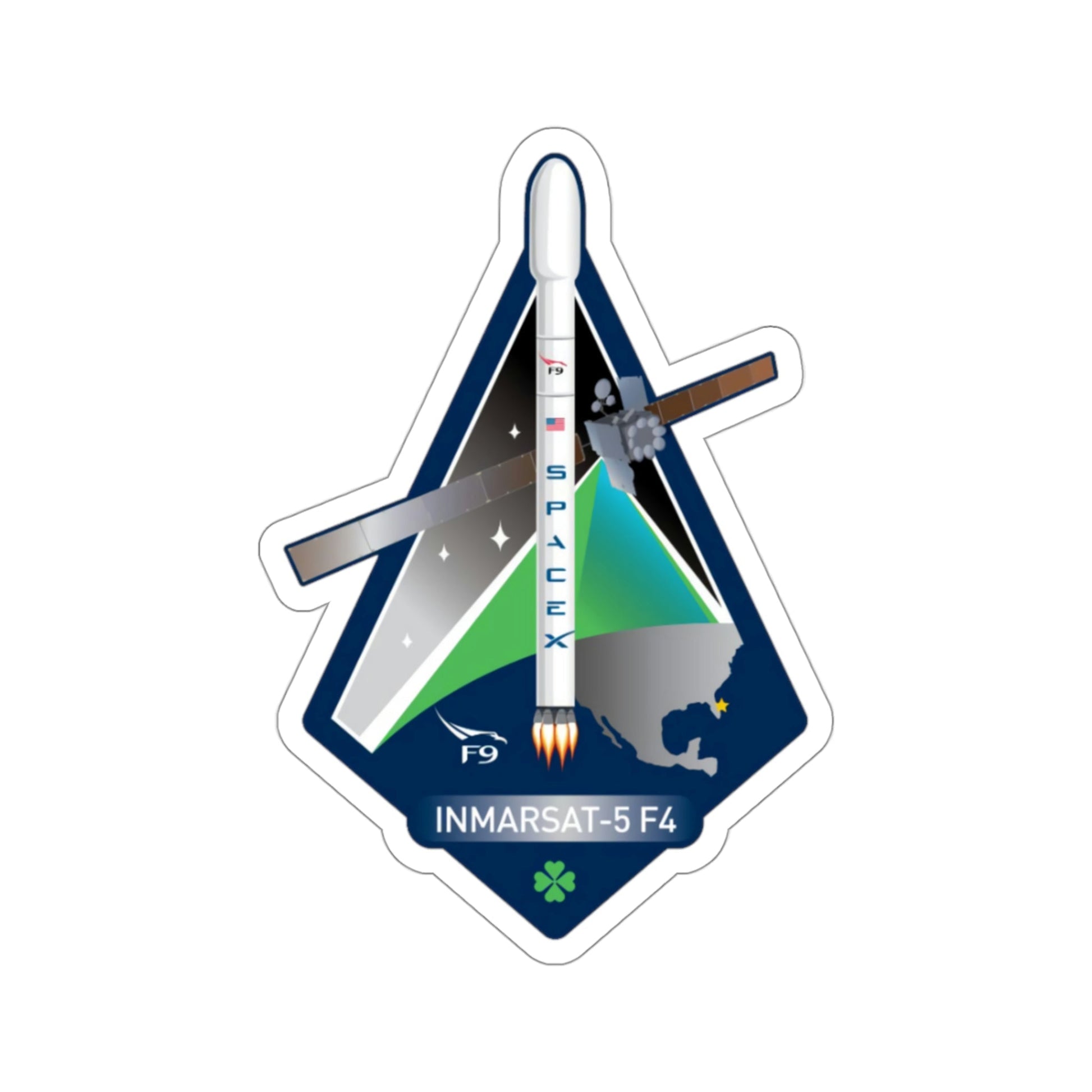Inmarsat 5 F-4 (SpaceX) STICKER Vinyl Die-Cut Decal-3 Inch-The Sticker Space