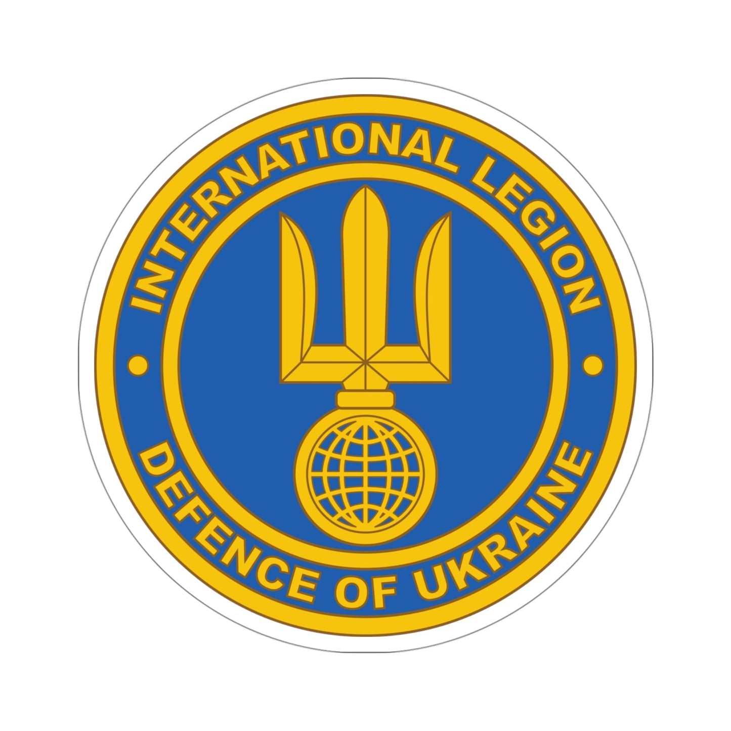 International Legion of Territorial Defense of Ukraine STICKER Vinyl Die-Cut Decal-4 Inch-The Sticker Space