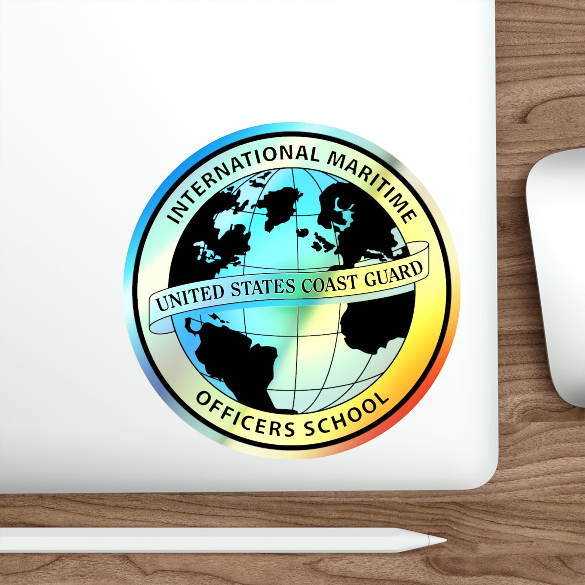 International Maritime Officers School USCG (U.S. Coast Guard) Holographic STICKER Die-Cut Vinyl Decal-The Sticker Space