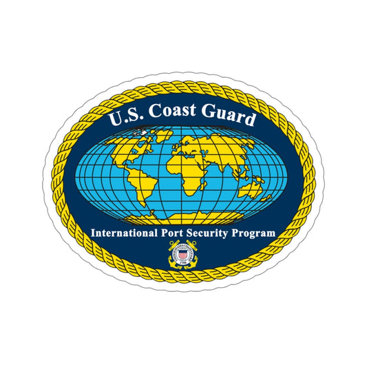 International Port Security Program USCG (U.S. Coast Guard) STICKER Vinyl Die-Cut Decal-6 Inch-The Sticker Space