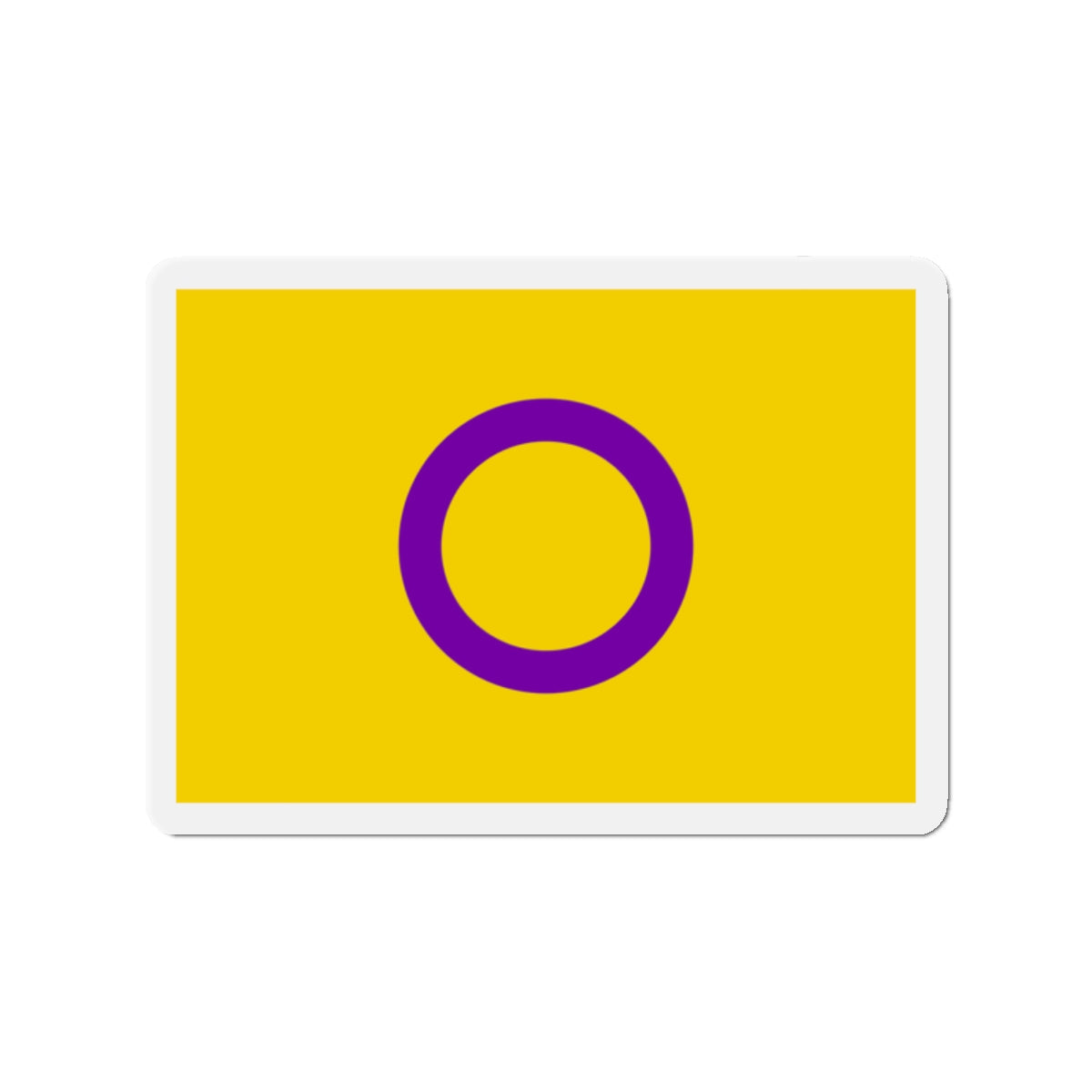 Intersex Pride Flag - Die-Cut Magnet-2" x 2"-The Sticker Space