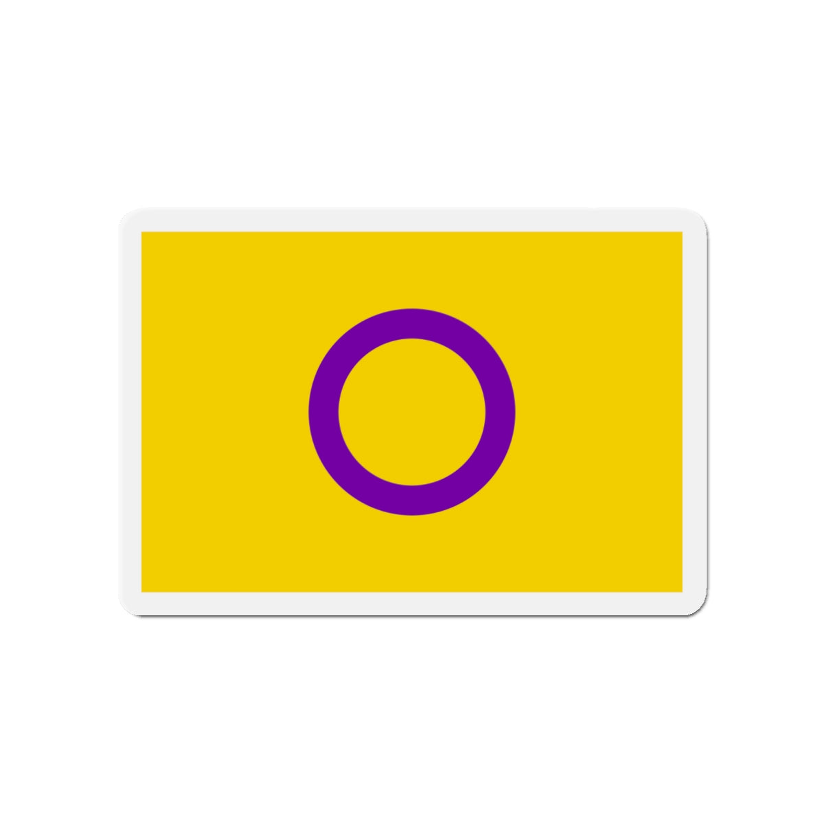 Intersex Pride Flag - Die-Cut Magnet-4" x 4"-The Sticker Space