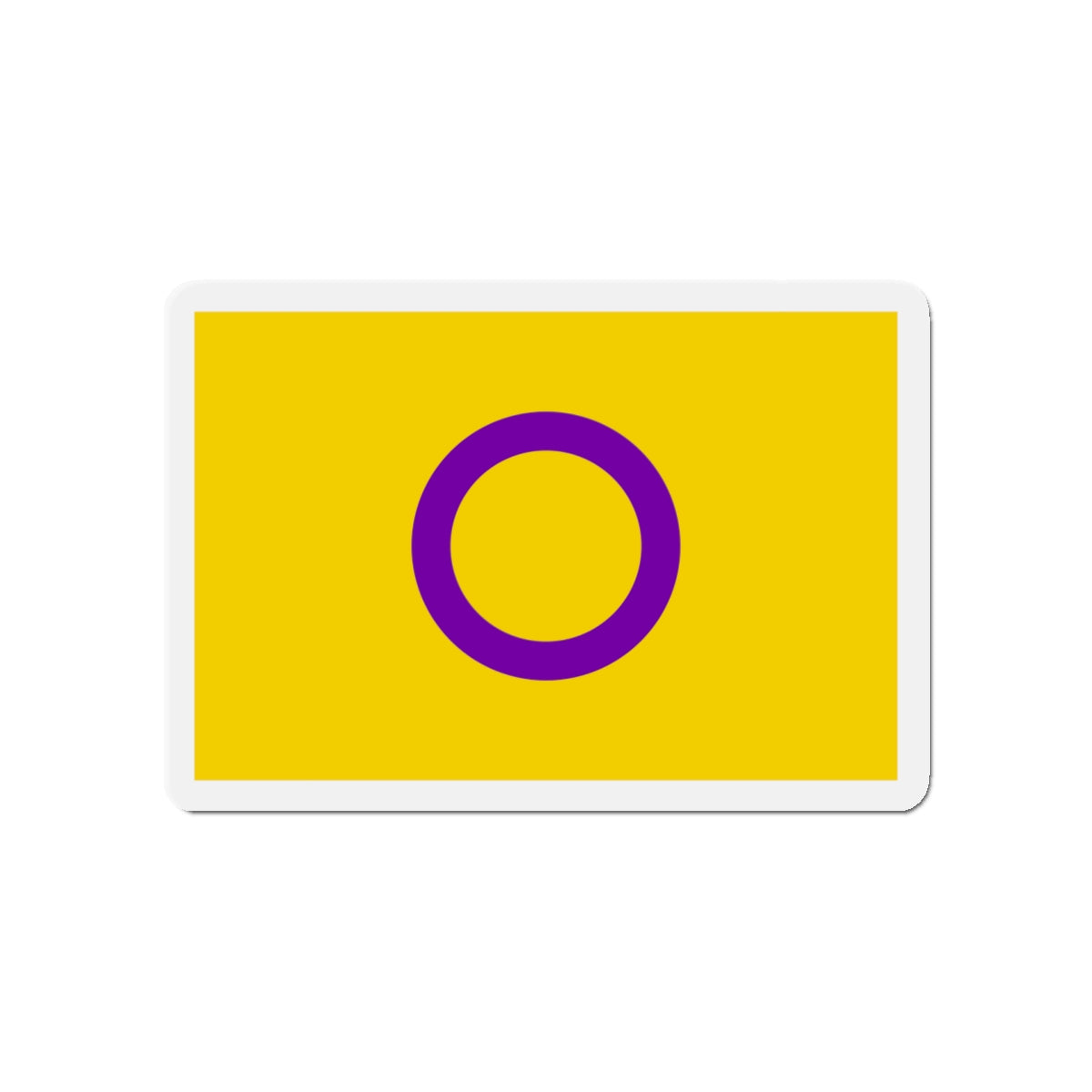 Intersex Pride Flag - Die-Cut Magnet-5" x 5"-The Sticker Space