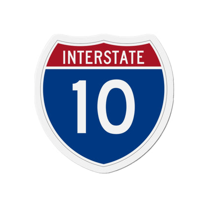 Interstate 10 (U.S. Highways) Die-Cut Magnet-2 Inch-The Sticker Space