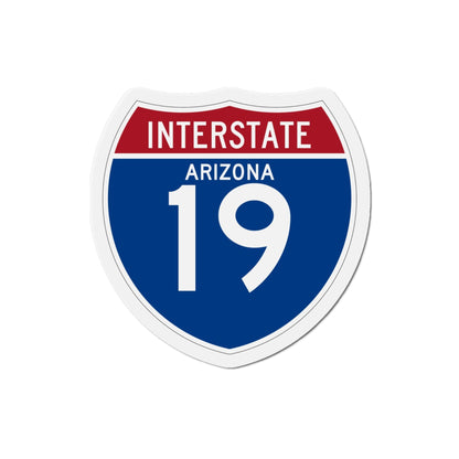Interstate 19 (U.S. Highways) Die-Cut Magnet-4 Inch-The Sticker Space