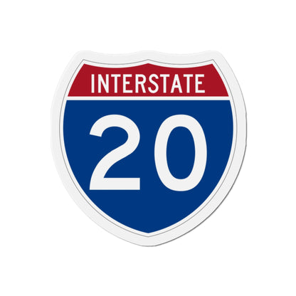 Interstate 20 (U.S. Highways) Die-Cut Magnet-2 Inch-The Sticker Space