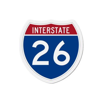 Interstate 26 (U.S. Highways) Die-Cut Magnet-3 Inch-The Sticker Space