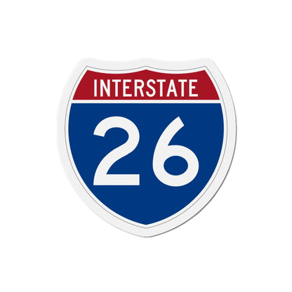 Interstate 26 (U.S. Highways) Die-Cut Magnet-4 Inch-The Sticker Space