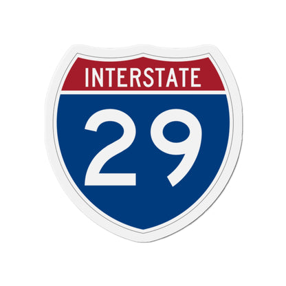 Interstate 29 (U.S. Highways) Die-Cut Magnet-2 Inch-The Sticker Space