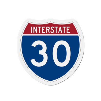 Interstate 30 (U.S. Highways) Die-Cut Magnet-2 Inch-The Sticker Space