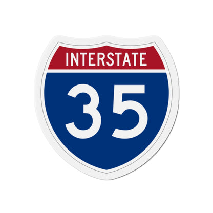 Interstate 35 (U.S. Highways) Die-Cut Magnet-2 Inch-The Sticker Space