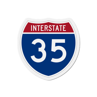 Interstate 35 (U.S. Highways) Die-Cut Magnet-3 Inch-The Sticker Space