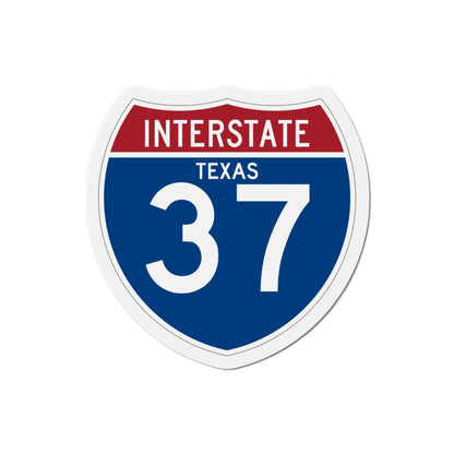 Interstate 37 (U.S. Highways) Die-Cut Magnet-4 Inch-The Sticker Space