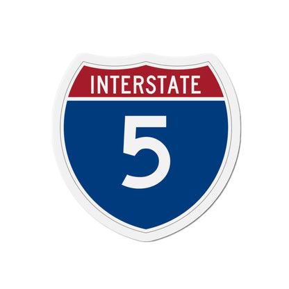 Interstate 5 (U.S. Highways) Die-Cut Magnet-3 Inch-The Sticker Space