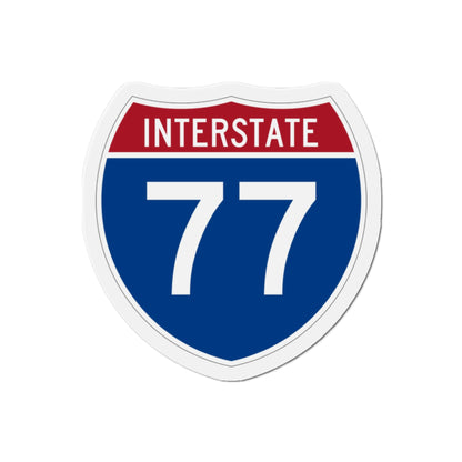 Interstate 77 (U.S. Highways) Die-Cut Magnet-2 Inch-The Sticker Space