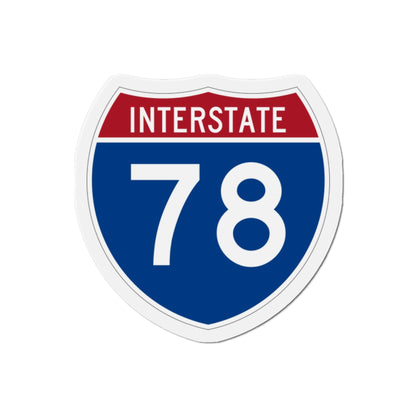 Interstate 78 (U.S. Highways) Die-Cut Magnet-2 Inch-The Sticker Space
