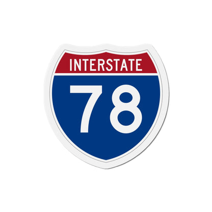 Interstate 78 (U.S. Highways) Die-Cut Magnet-5 Inch-The Sticker Space