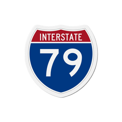 Interstate 79 (U.S. Highways) Die-Cut Magnet-5 Inch-The Sticker Space