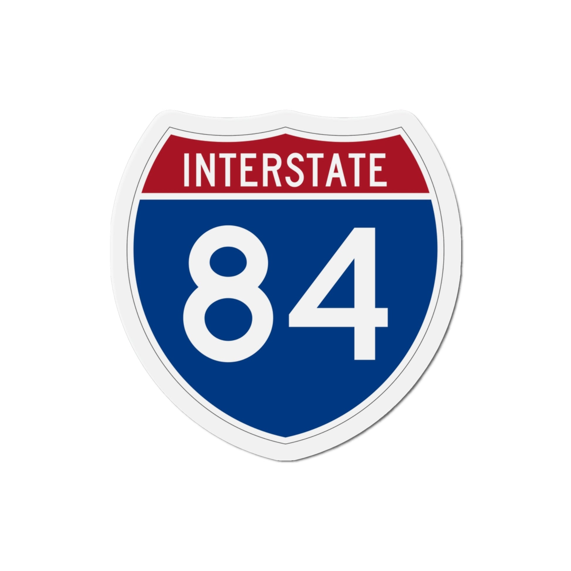Interstate 84 Oregon Utah (U.S. Highways) Die-Cut Magnet-3 Inch-The Sticker Space