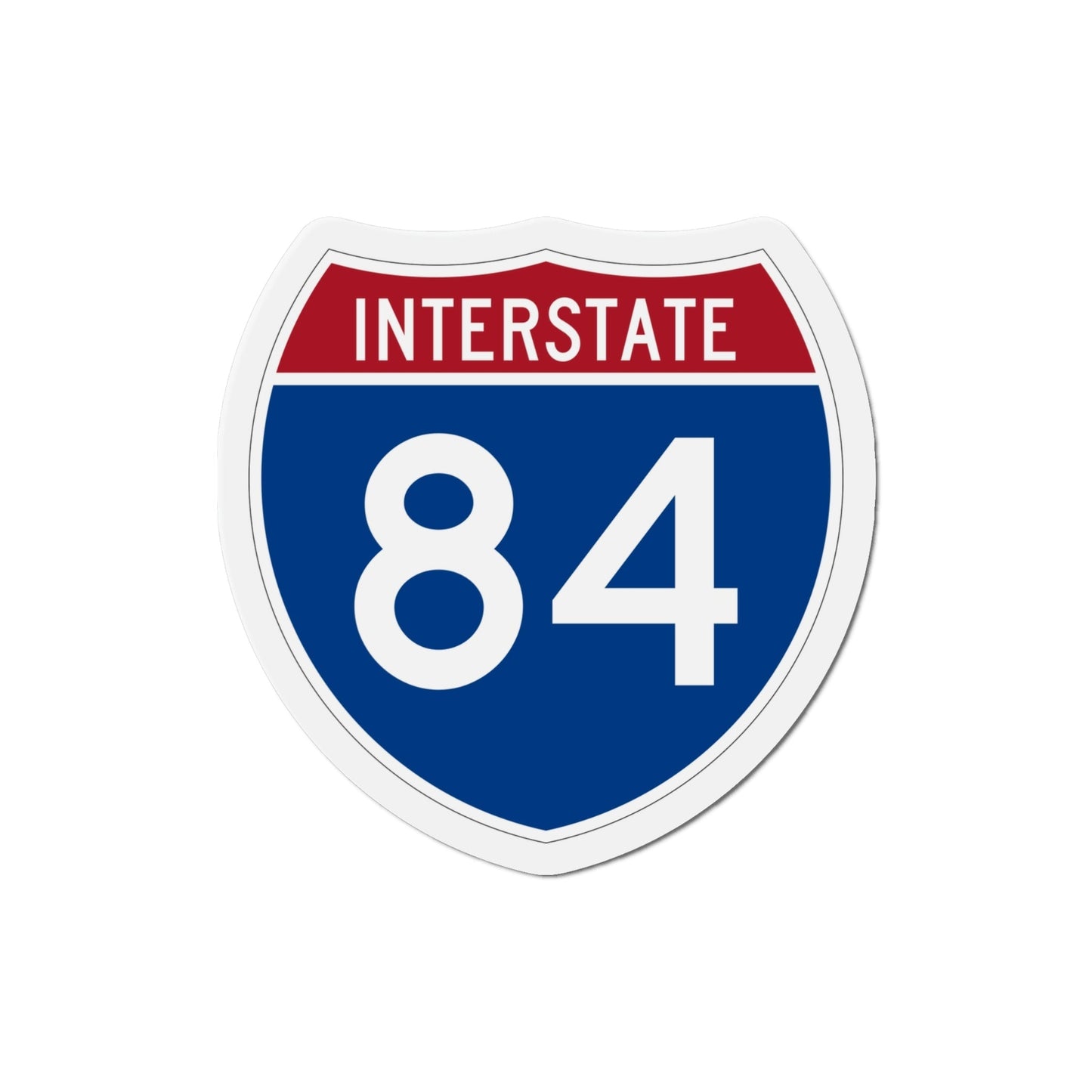 Interstate 84 Oregon Utah (U.S. Highways) Die-Cut Magnet-4 Inch-The Sticker Space