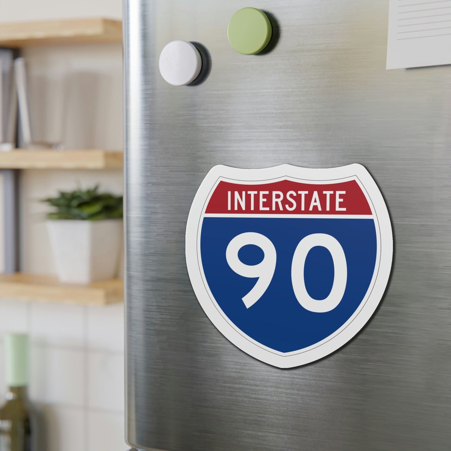 Interstate 90 (U.S. Highways) Die-Cut Magnet-The Sticker Space