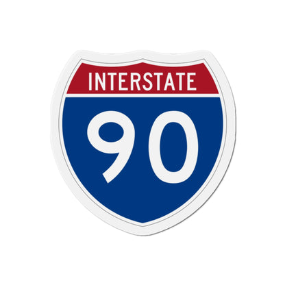 Interstate 90 (U.S. Highways) Die-Cut Magnet-2 Inch-The Sticker Space