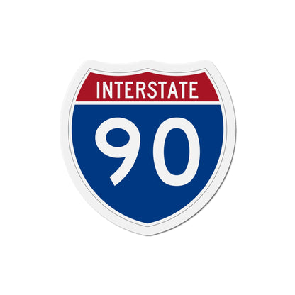 Interstate 90 (U.S. Highways) Die-Cut Magnet-5 Inch-The Sticker Space