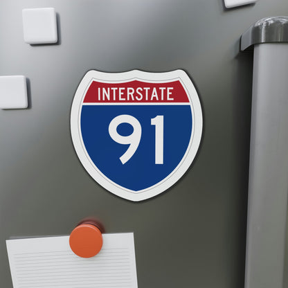 Interstate 91 (U.S. Highways) Die-Cut Magnet-The Sticker Space