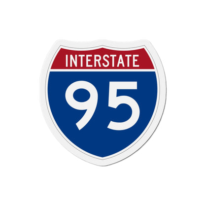 Interstate 95 (U.S. Highways) Die-Cut Magnet-3 Inch-The Sticker Space