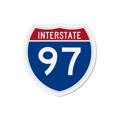Interstate 97 (U.S. Highways) Die-Cut Magnet-3 Inch-The Sticker Space
