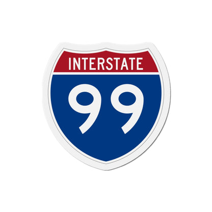 Interstate 99 (U.S. Highways) Die-Cut Magnet-4 Inch-The Sticker Space