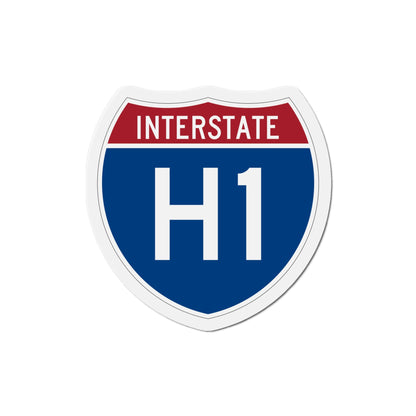 Interstate H1 (U.S. Highways) Die-Cut Magnet-5 Inch-The Sticker Space