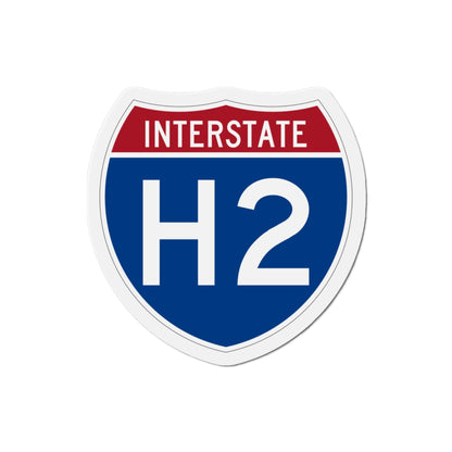 Interstate H2 (U.S. Highways) Die-Cut Magnet-3 Inch-The Sticker Space
