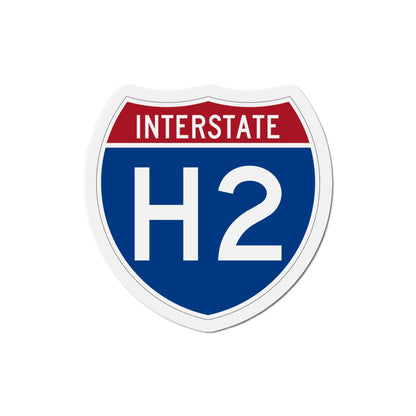 Interstate H2 (U.S. Highways) Die-Cut Magnet-5 Inch-The Sticker Space