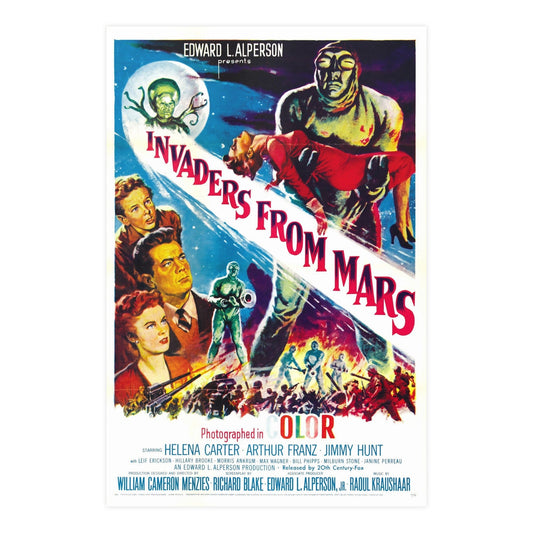 INVADERS FROM MARS 1953 - Paper Movie Poster-24″ x 36″ (Vertical)-The Sticker Space