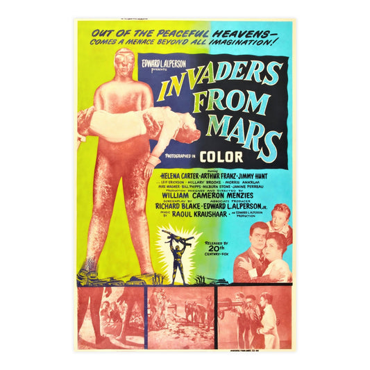 INVADERS FROM MARS (4) 1953 - Paper Movie Poster-24″ x 36″ (Vertical)-The Sticker Space