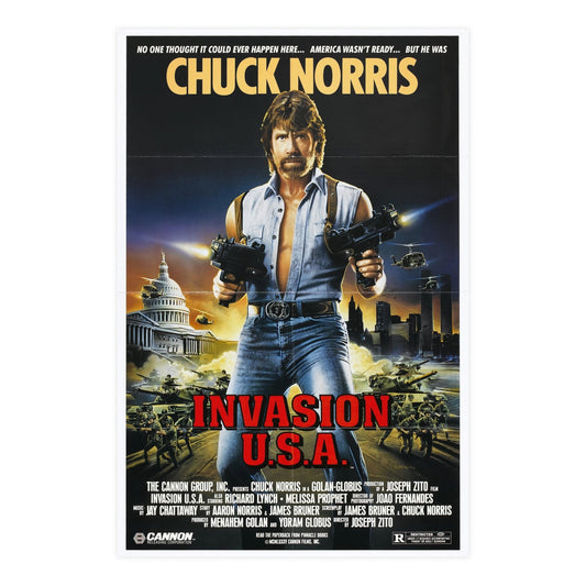 INVASION U.S.A 1985 - Paper Movie Poster-24″ x 36″ (Vertical)-The Sticker Space