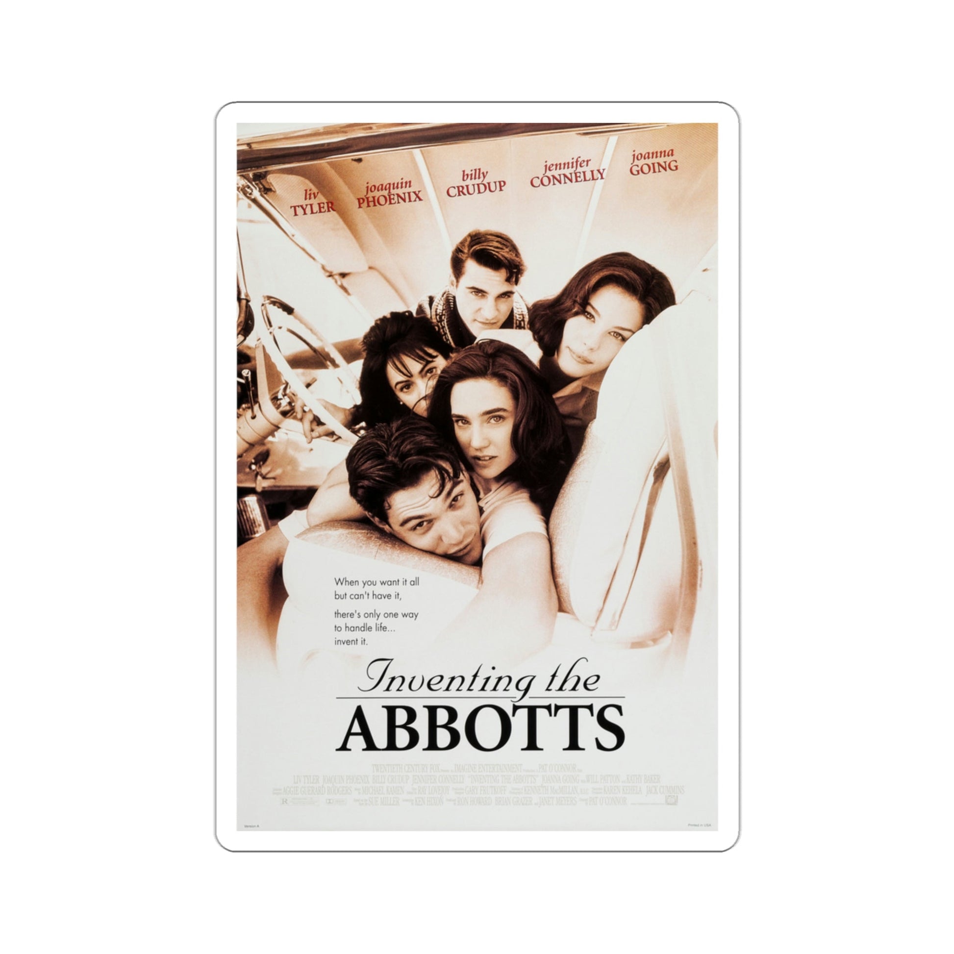 Inventing The Abbotts 1997 Movie Poster STICKER Vinyl Die-Cut Decal-3 Inch-The Sticker Space
